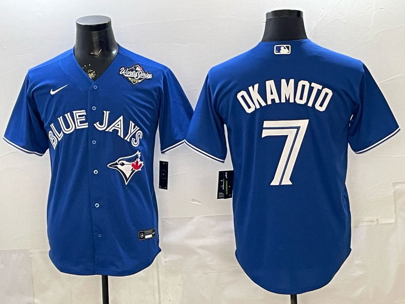 Men 2026 Toronto Blue Jays #7 Okamoto Blue Game Nike MLB Jersey 0410008->philadelphia phillies->MLB Jersey